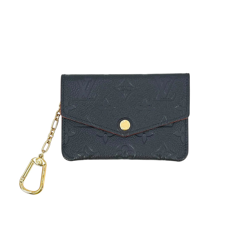 LOUIS VUITTON Pochette Clé Monogram Empreinte Key Case - Navy 