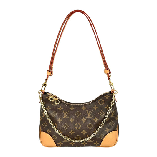 LOUIS VUITTON Nano Boulogne Monogram Canvas Shoulder Bag - Brown 