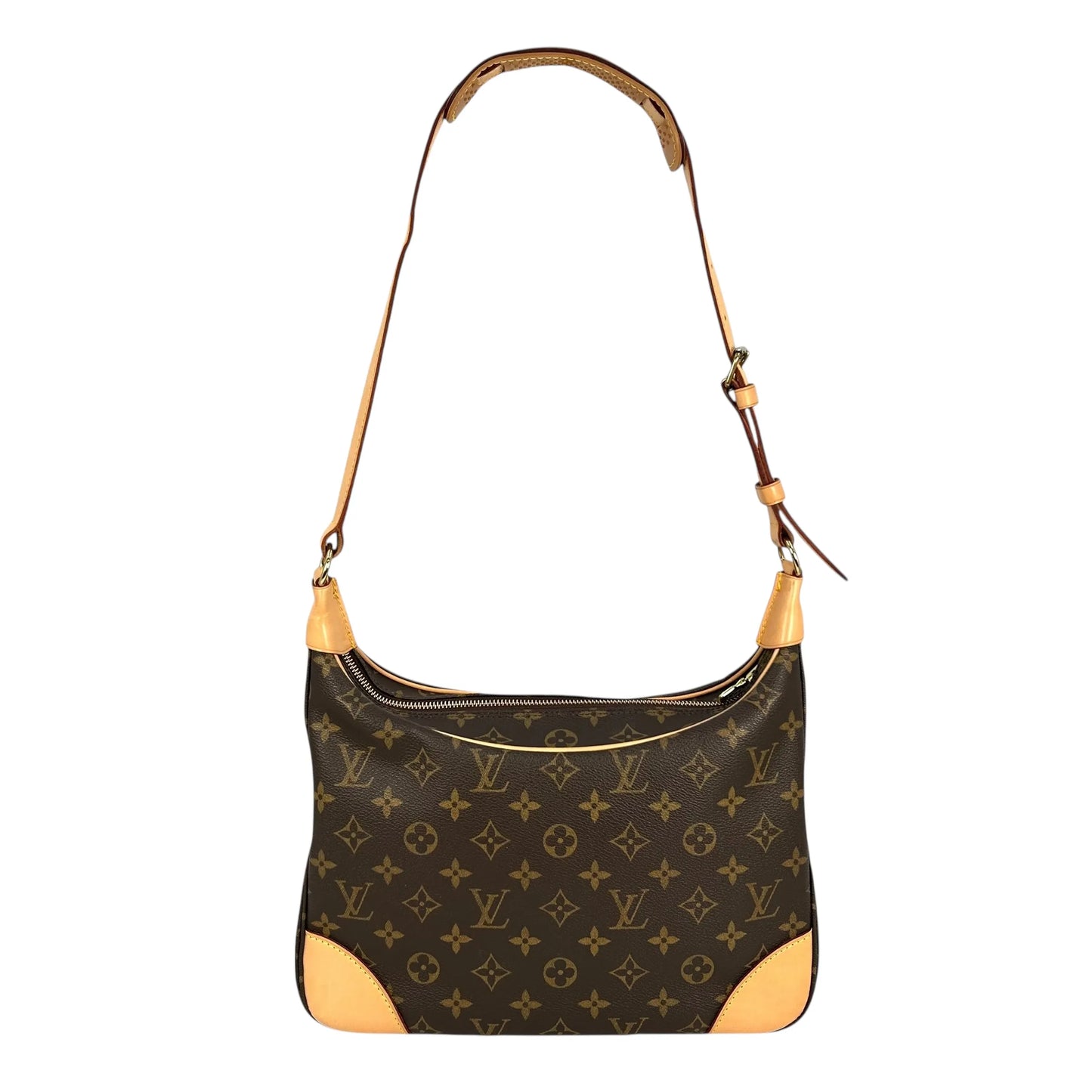 LOUIS VUITTON Boulogne Monogram Canvas Shoulder Bag - Brown 