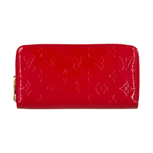 Louis Vuitton Monogram Vernis Zippy Wallet Long Wallet - Red 