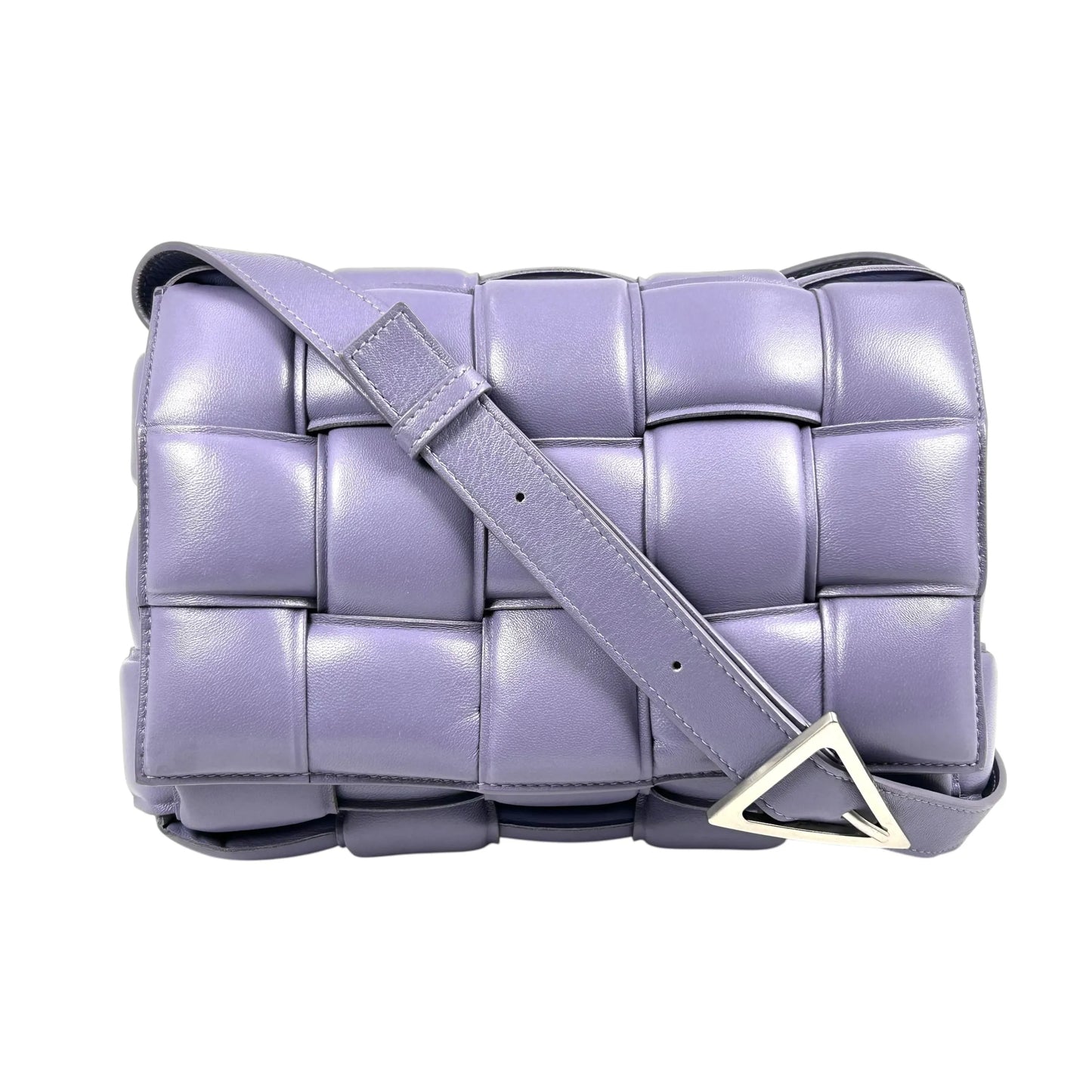 BOTTEGA VENETA Padded Cassette Bag Lambskin Shoulder Bag - Purple 