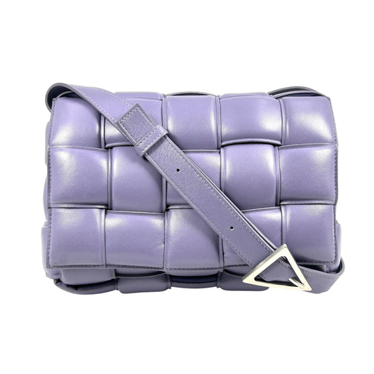 BOTTEGA VENETA Padded Cassette Bag Lambskin Shoulder Bag - Purple 