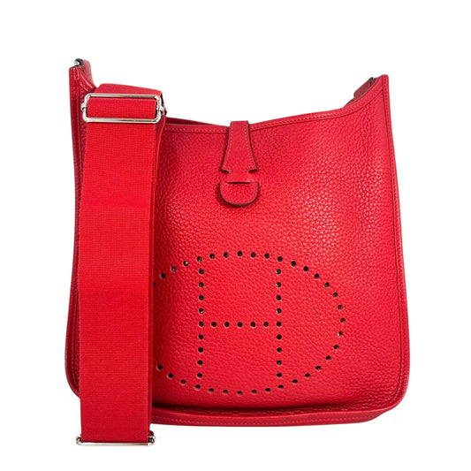 Hermès エヴリン3 PM トリヨンクレマンス T刻印（2015年製） ショルダーバッグ - レッド