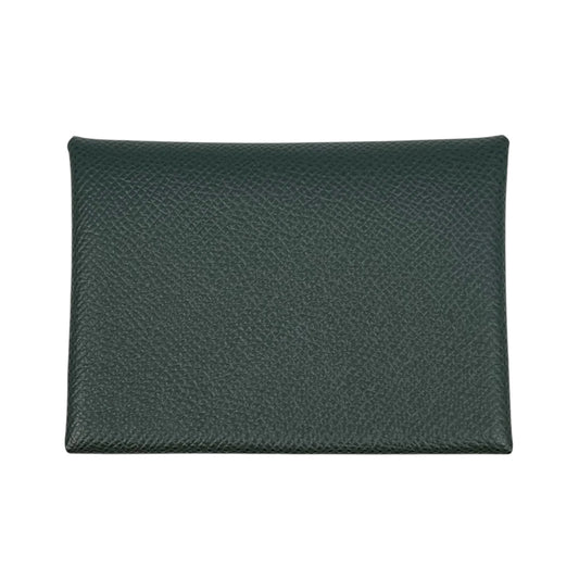 Hermès Calvi Duo Epson K Stamp (2025) Card Case and Coin Purse - Gray 