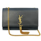 Saint Laurent Kate Tassel Medium Leather Chain Shoulder Bag - Black 