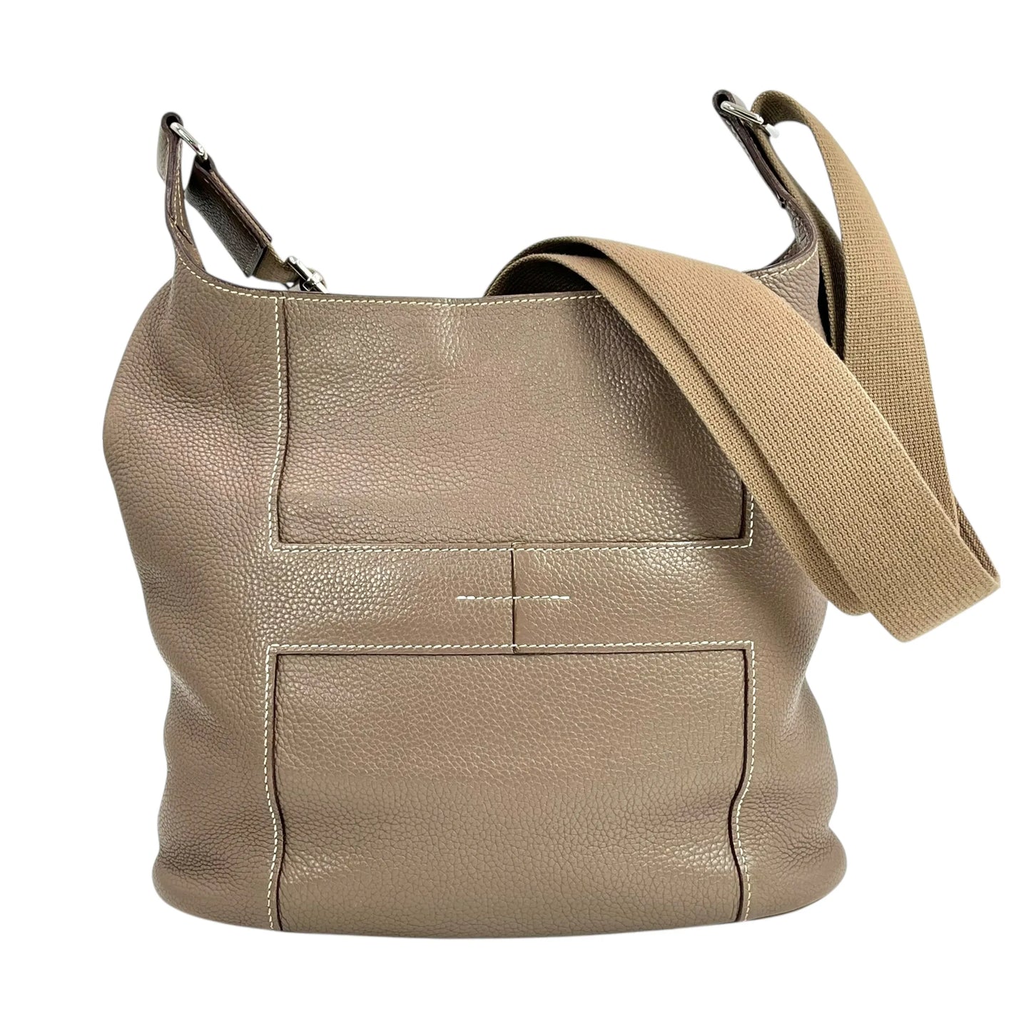 Hermès Good News PM Taurillon Clemence Leather Shoulder Bag with L Stamp (2008) - Beige 