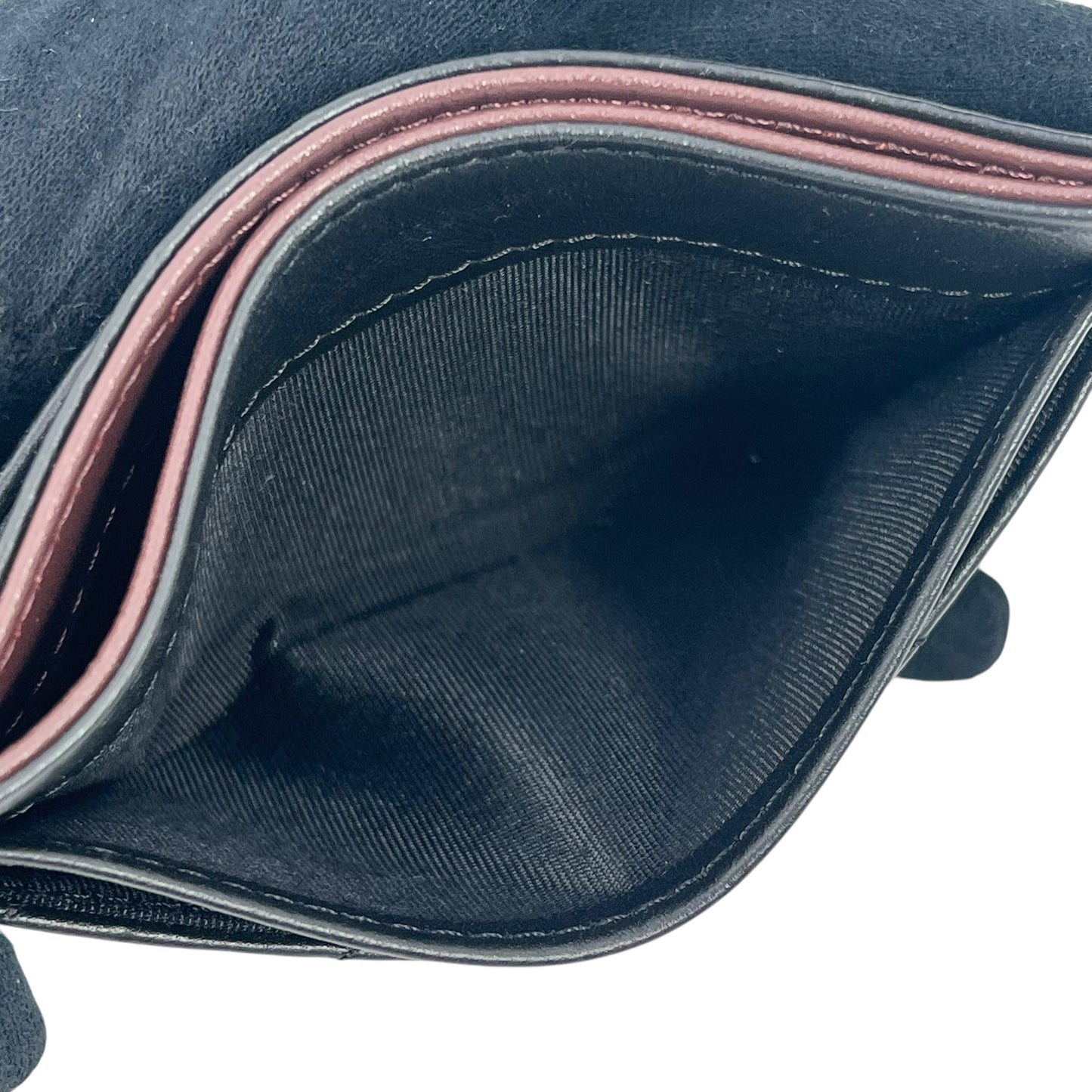 CHANEL 2.55 シェブロン キルテッド カードケース - ブラック