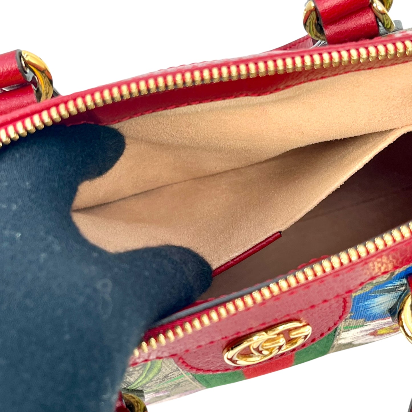 GUCCI Ophidia Handbag Shoulder Bag - Red 