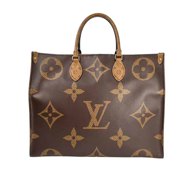 Louis Vuitton Monogram Canvas On-the-Go GM Tote Bag - Brown 