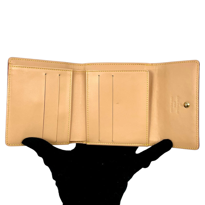 Louis Vuitton Monogram Multicolore Porte Monnaie Carte Credit Tri-fold Compact Wallet - Noir Black 