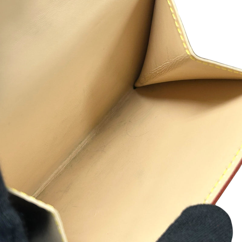 Louis Vuitton Monogram Multicolore Porte Monnaie Carte Credit Tri-fold Compact Wallet - Noir Black 