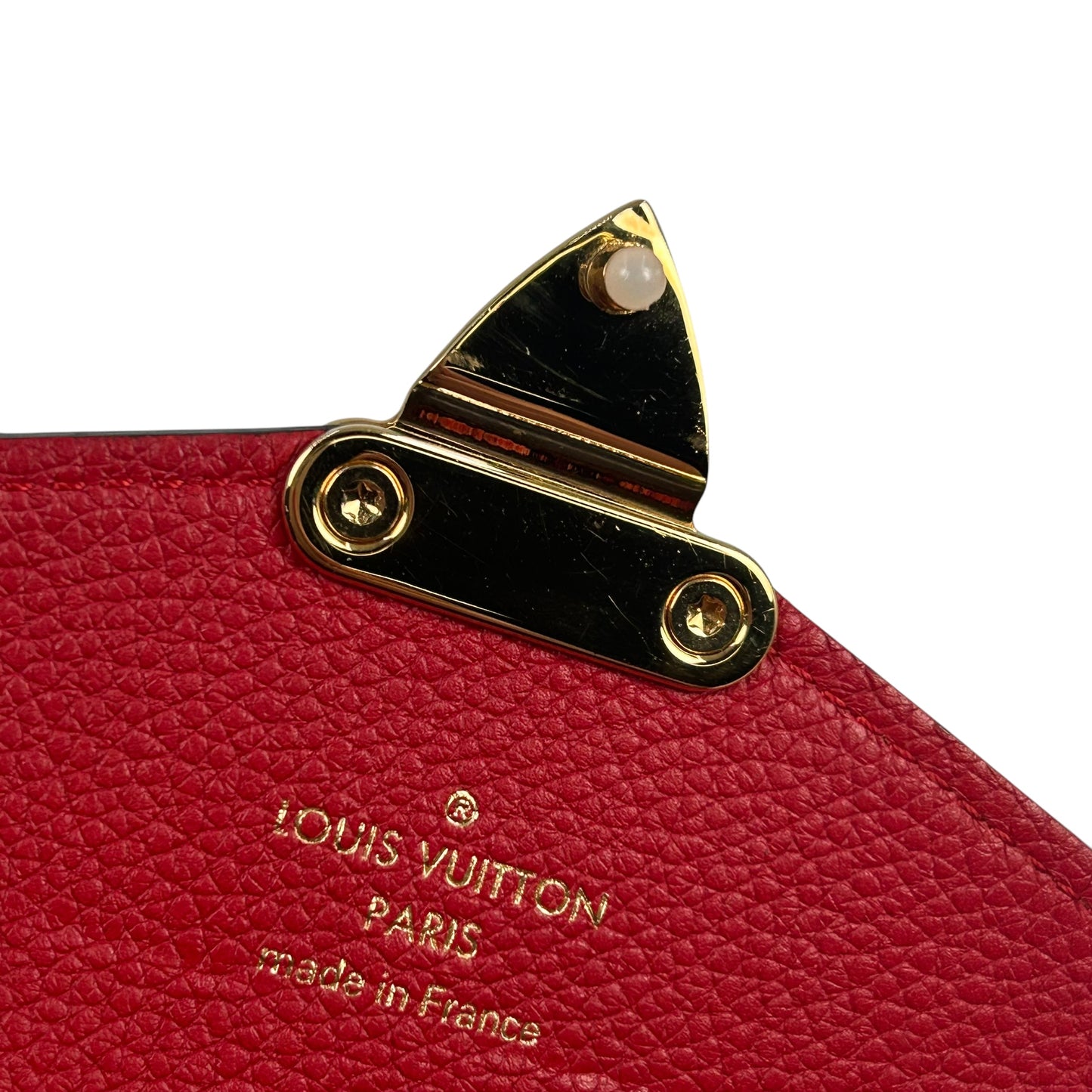 Louis Vuitton Monogram Pallas Portefeuille Long Wallet - Red 