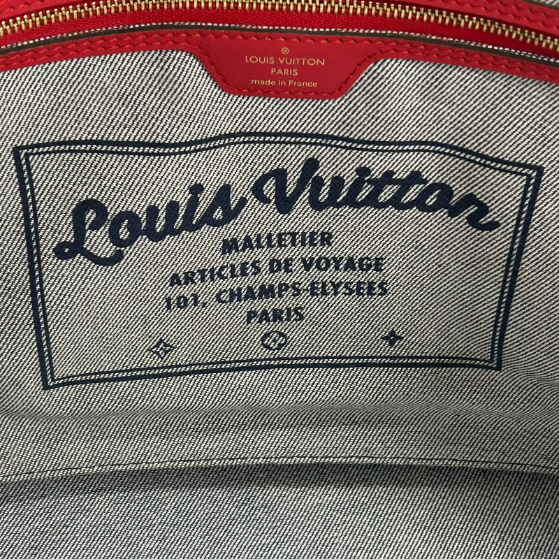 Louis Vuitton Monogram Denim Neverfull MM Tote Bag - Blue 