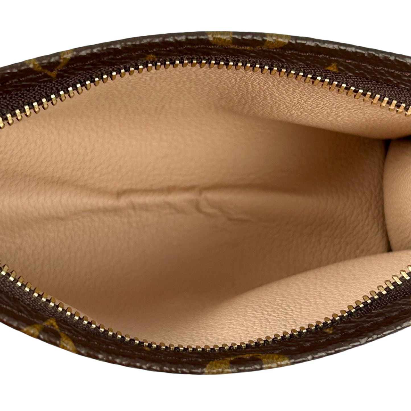 Louis Vuitton Monogram Canvas Pochette Cosmetic Pouch - Brown 