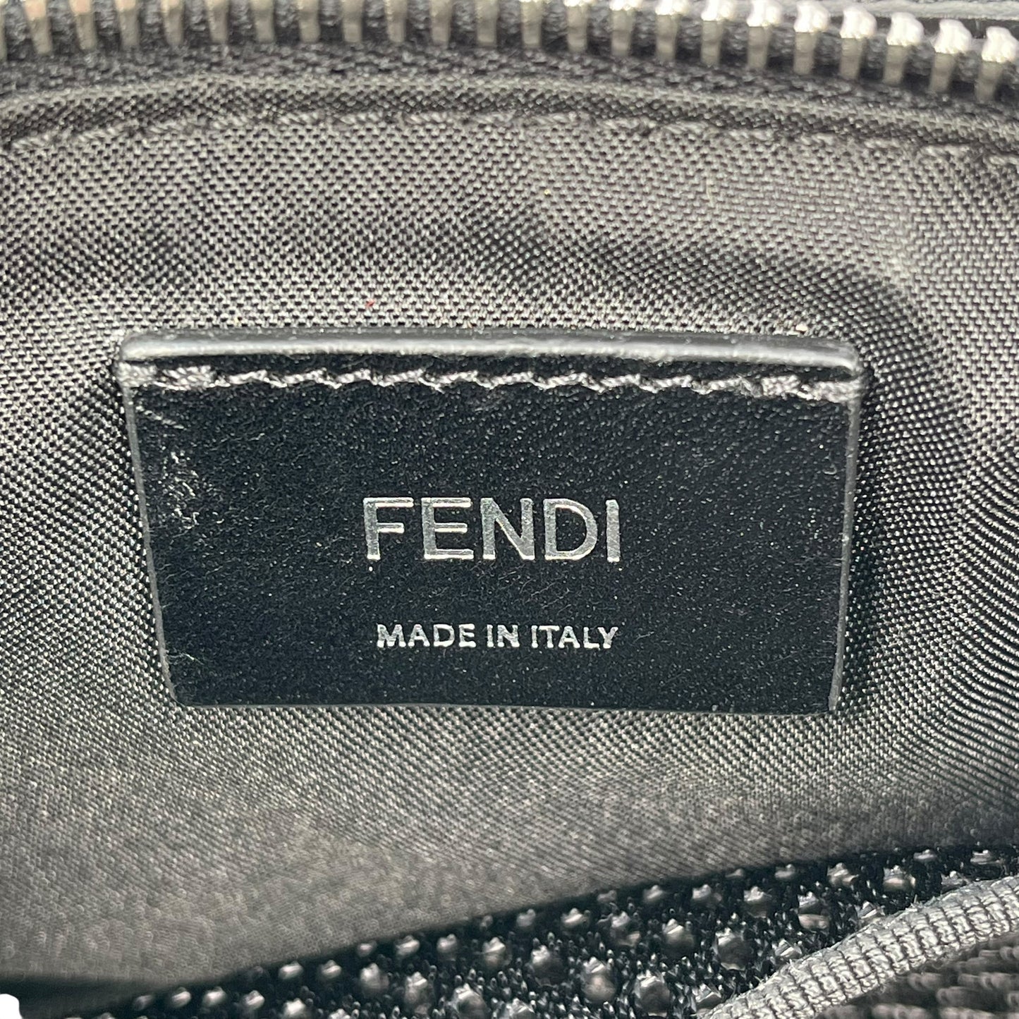 FENDI Monster Leather Body Bag - Black and Yellow 
