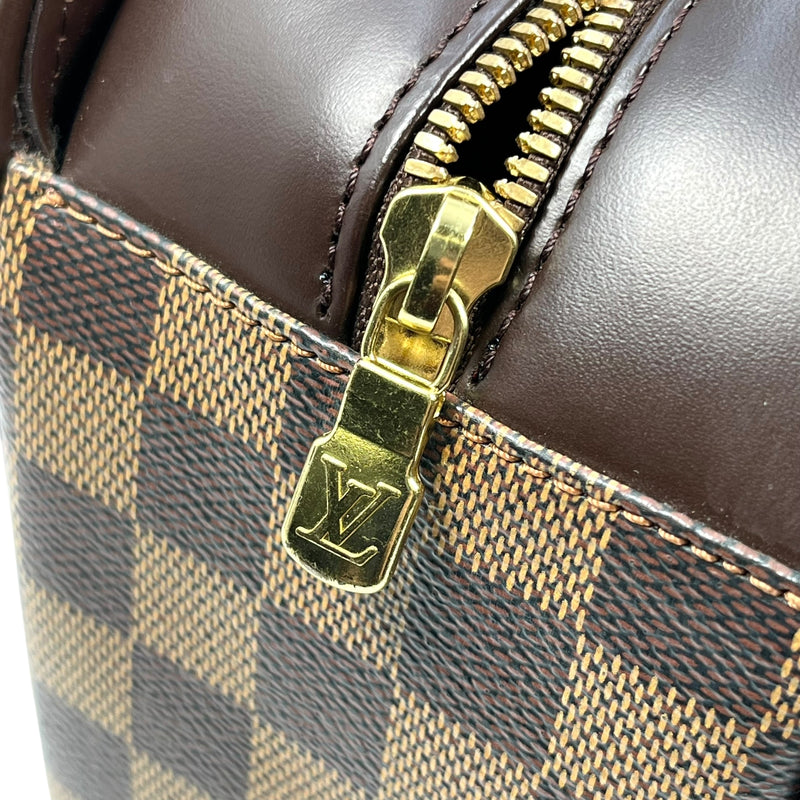 Louis Vuitton Damier Ebene Saria Horizontal Handbag - Dark Brown 