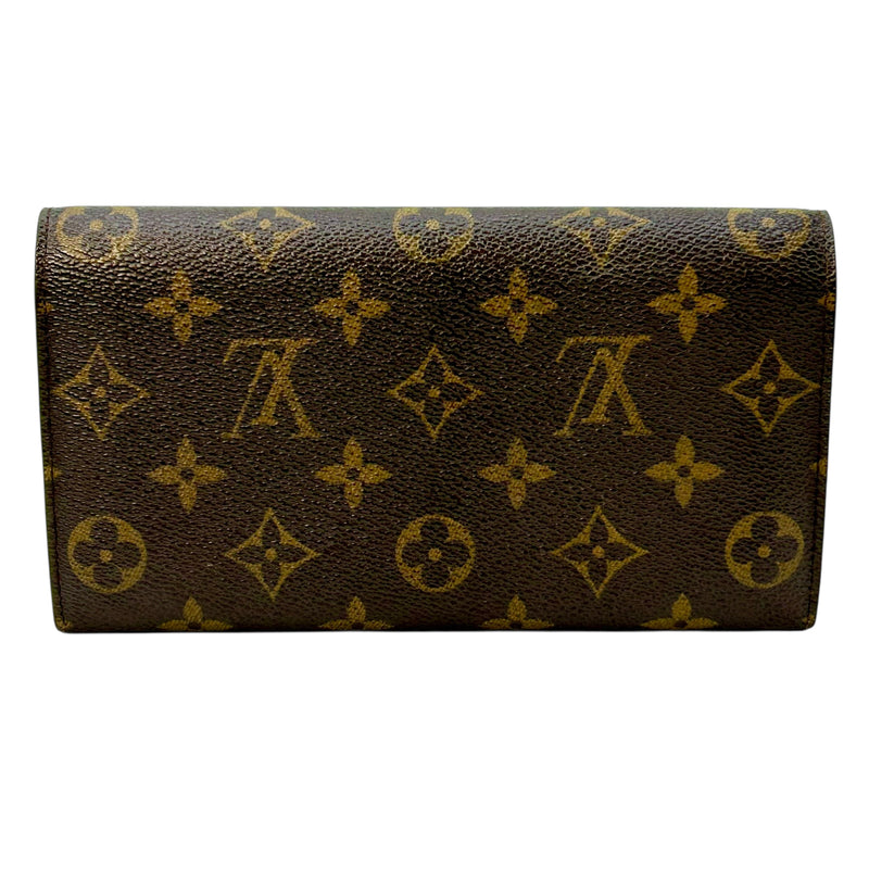 Louis Vuitton モノグラム キャンバス ポルトモネクレディ 長財布 - ブラウン