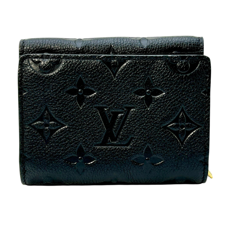 Louis Vuitton Monogram Empreinte Portefeuille Metis Tri-fold Compact Wallet - Noir Black 