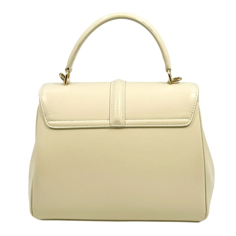 CELINE 16 Small Handbag/Shoulder Bag - Cream 