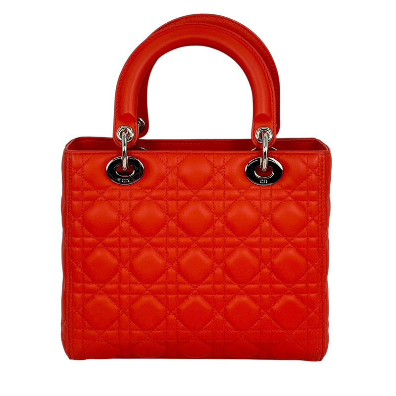Dior Lady Dior Handbag Shoulder Bag - Orange 
