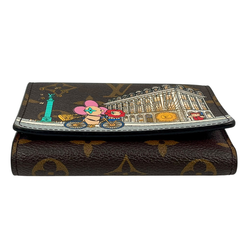 Louis Vuitton Monogram Canvas Portefeuille Victorine Tri-fold Compact Wallet - Brown 