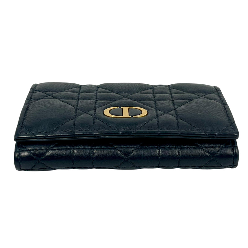 Dior Caro XS Bifold Compact Wallet - Black