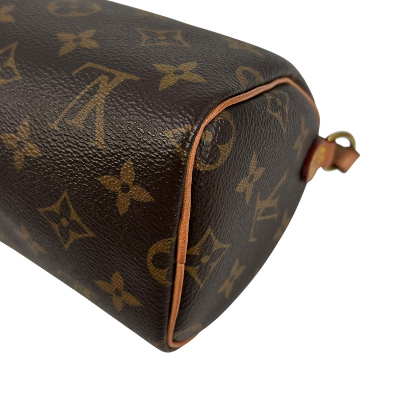 Louis Vuitton モノグラム キャンバス ナノ スピーディ ミニバッグ ショルダーバッグ - ブラウン