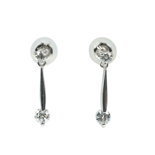 Diamond earrings - Pt900 