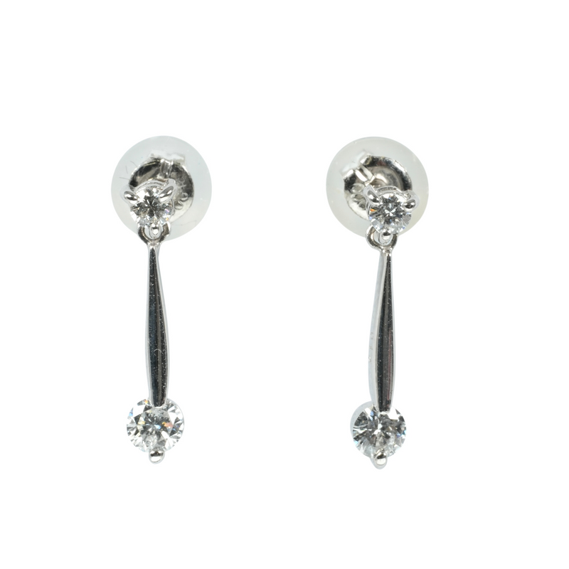 Diamond earrings - Pt900 