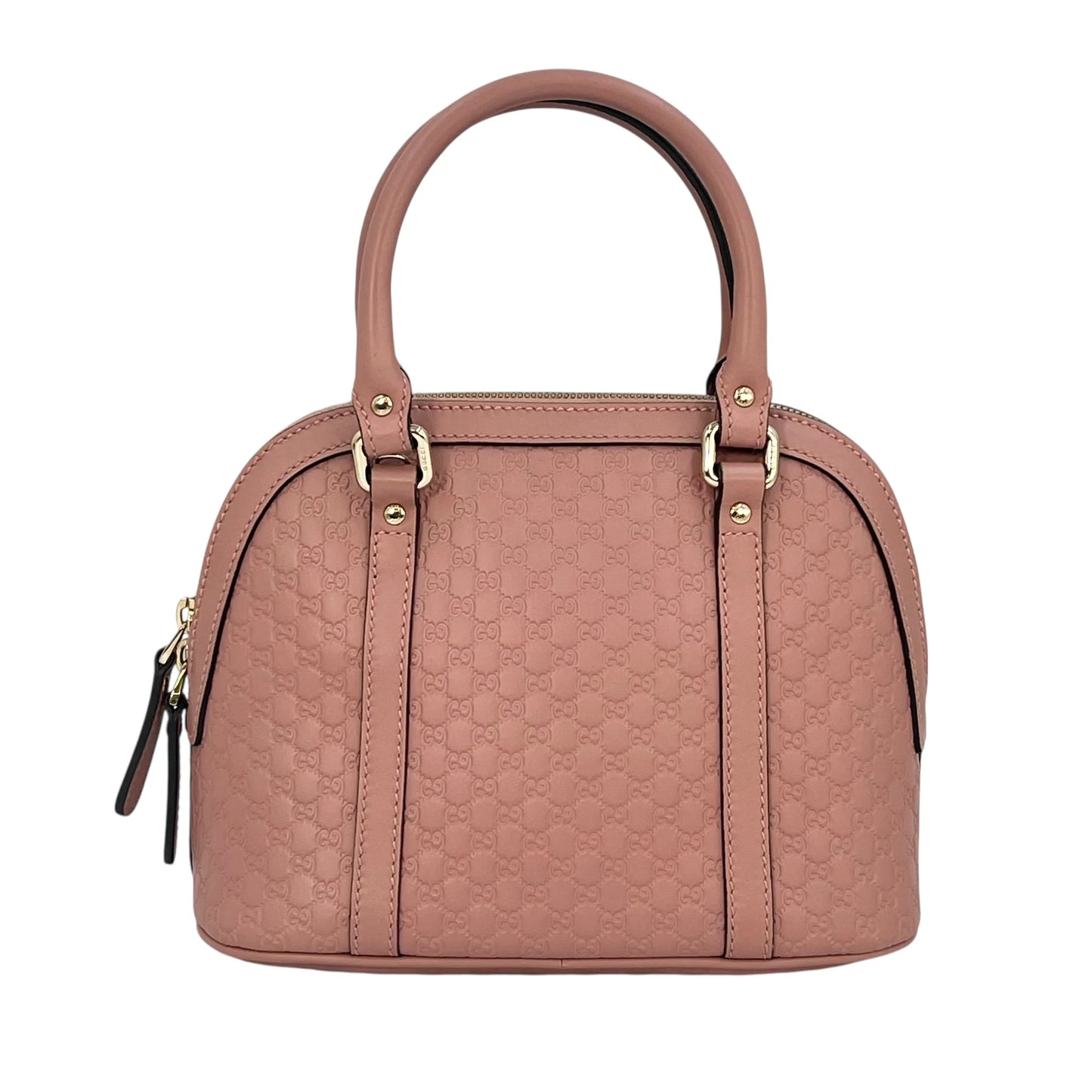 GUCCI Micro Guccissima Dome Handbag/Shoulder Bag - Pink 