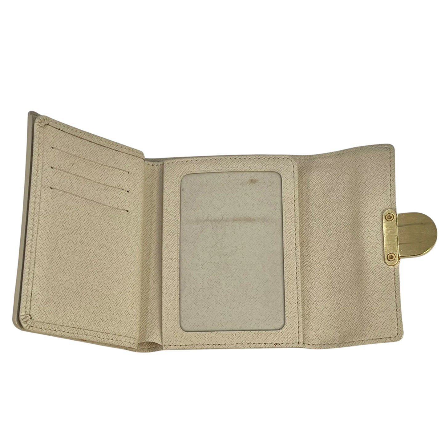 Louis Vuitton Damier Azur Portefeuille Koala Compact Wallet - White 