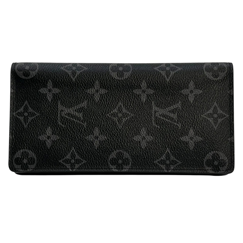 Louis Vuitton モノグラム エクリプス キャンバス ロングウォレット - ブラック