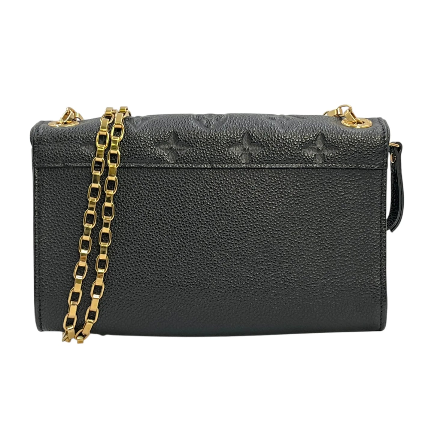 Louis Vuitton Monogram Empreinte Pochette Saint-Germain Chain Wallet - Black 