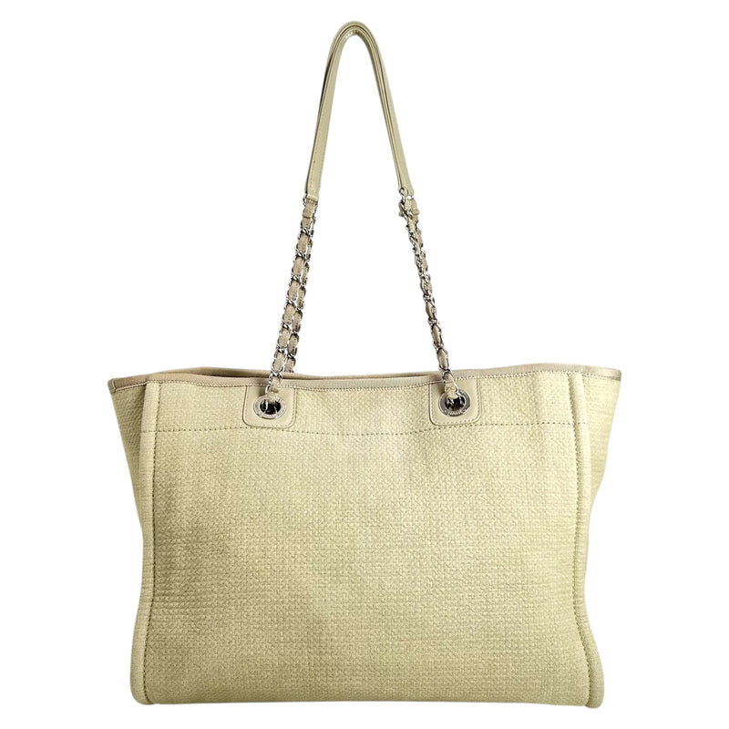 CHANEL ドーヴィル トートバッグ - クリーム ベージュ