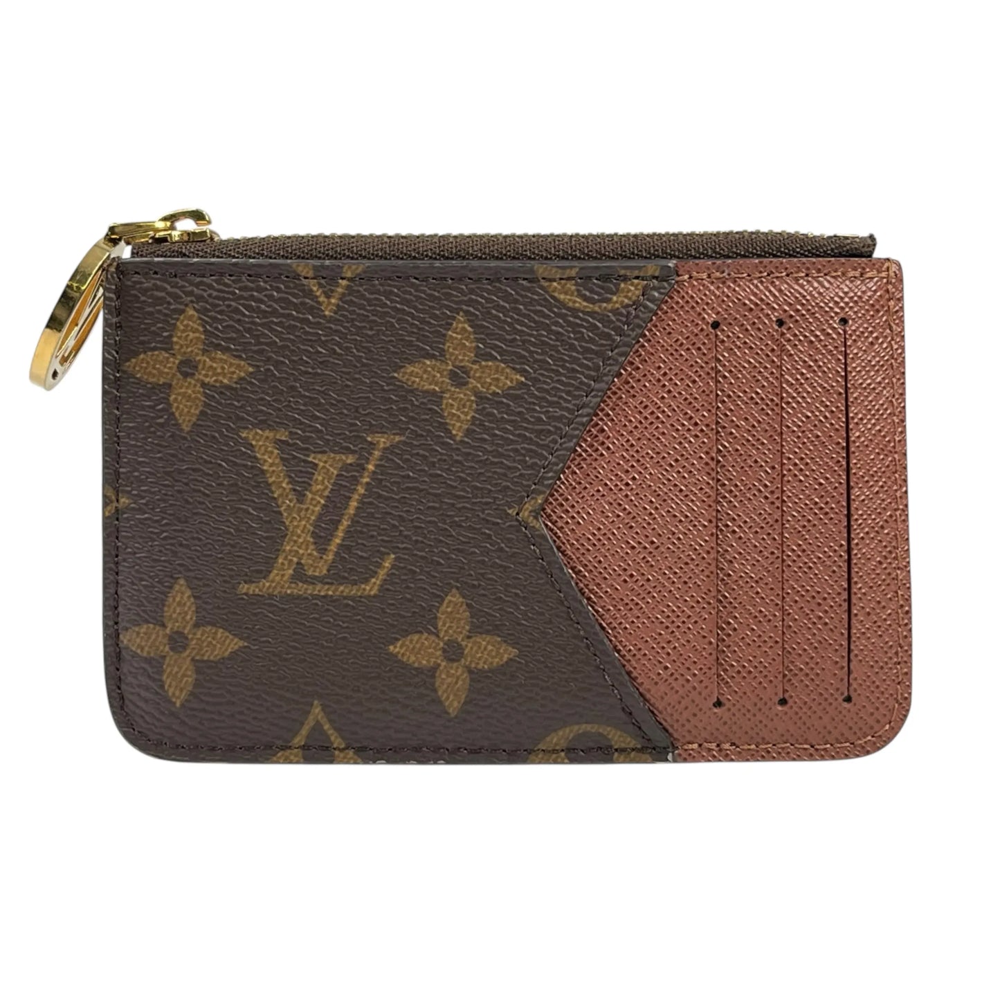 Louis Vuitton Monogram Canvas Porte Carte Romy Card Case - Brown 