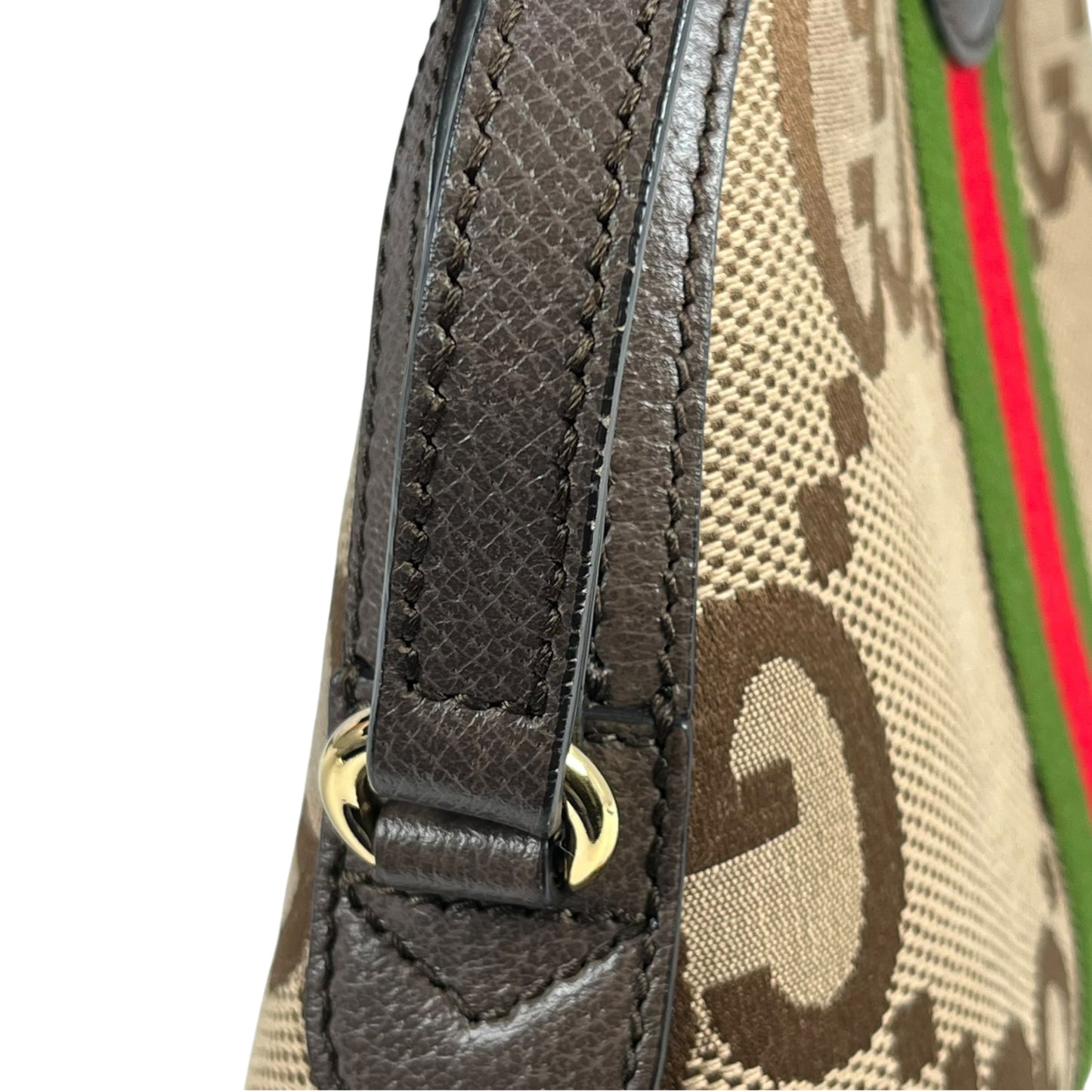 GUCCI Ophidia Jumbo GG Small Shoulder Bag - Brown 