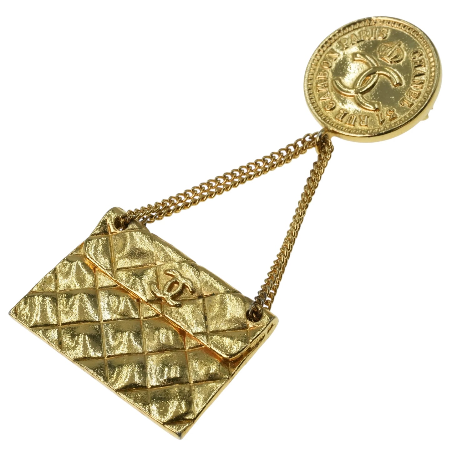 CHANEL マトラッセ CC ロゴ ブローチ アクセサリー 25 - メタル - 34479