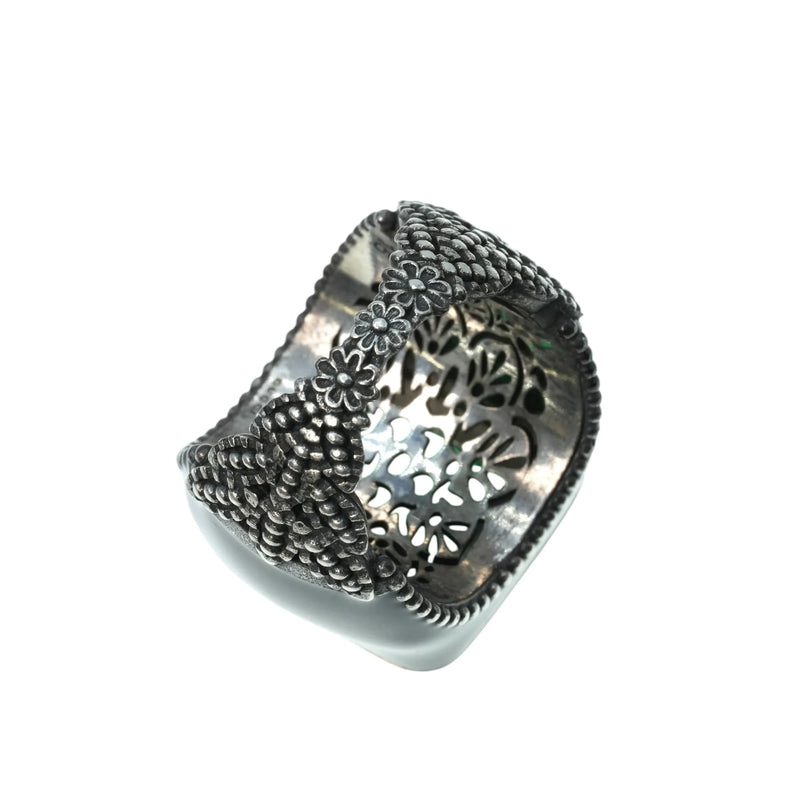 GUCCI Crystal GG Logo Ring - SV925 