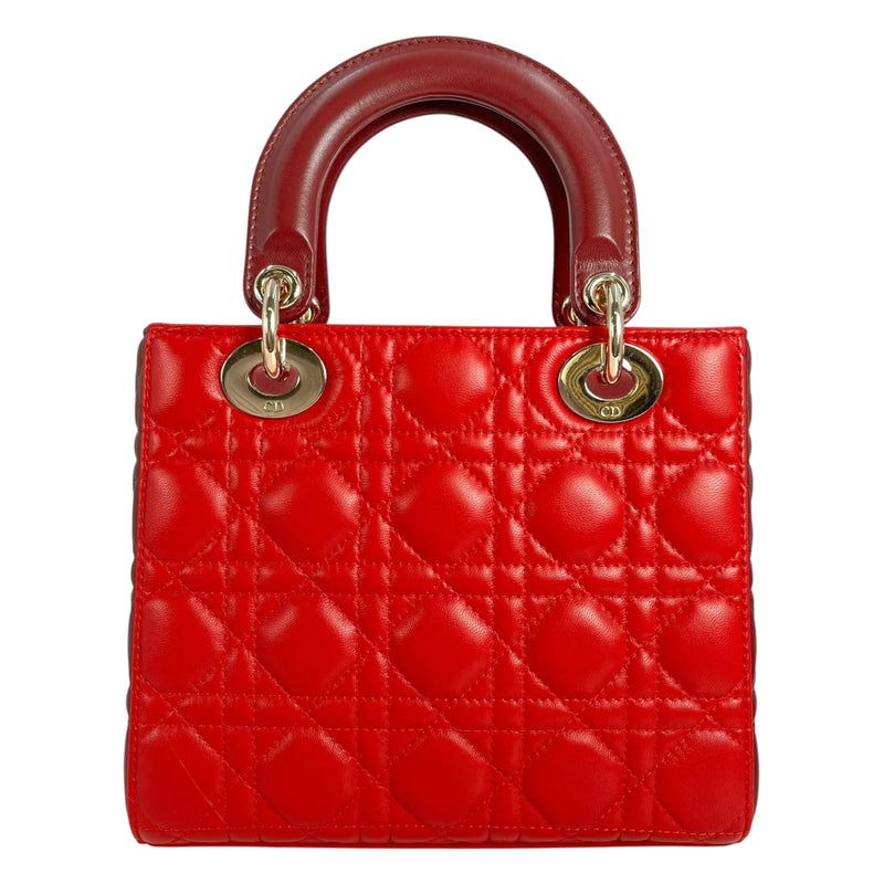Dior Lady Dior Small Handbag - Red 