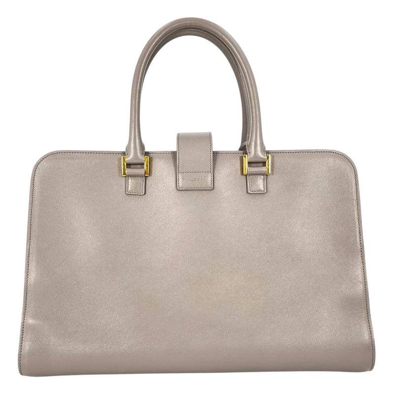 Saint Laurent カバス レザー ハンドバッグ - グレー