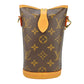 Louis Vuitton モノグラム キャンバス フォールド ミー ポーチ フォンケース ショルダーバッグ - ブラウン