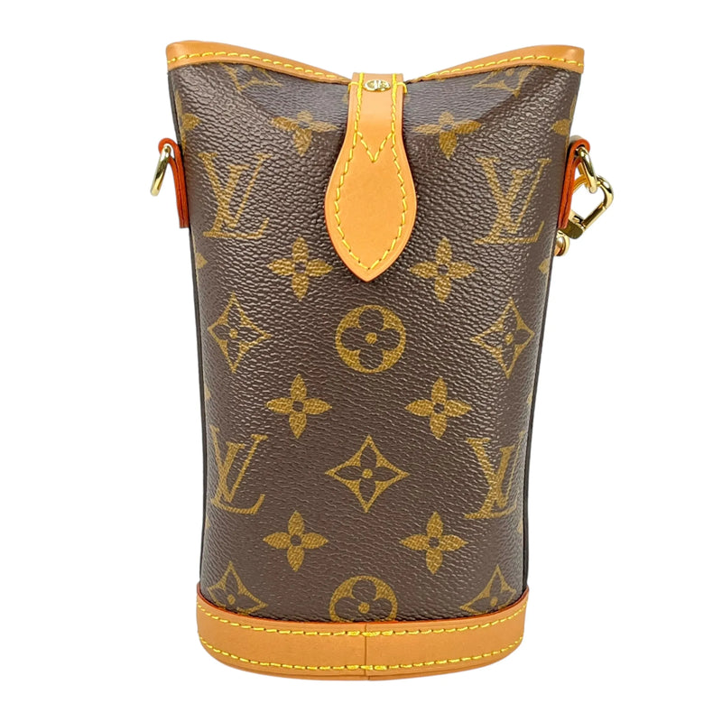 Louis Vuitton モノグラム キャンバス フォールド ミー ポーチ フォンケース ショルダーバッグ - ブラウン