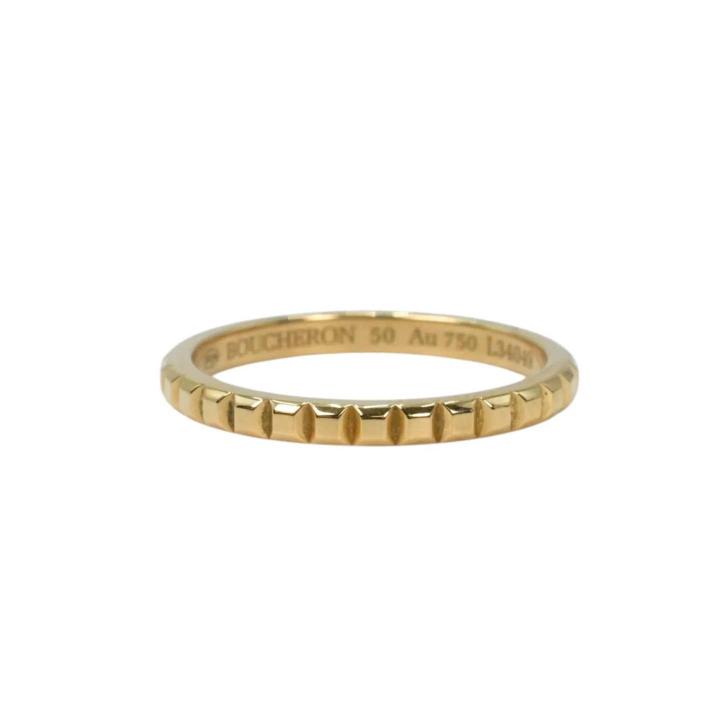 BOUCHERON Clou de Paris Ring Jewelry - 18KYG 