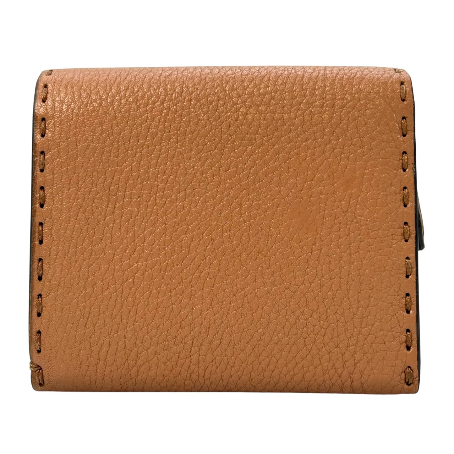 FENDI Selleria Compact Bifold Wallet - Brown 