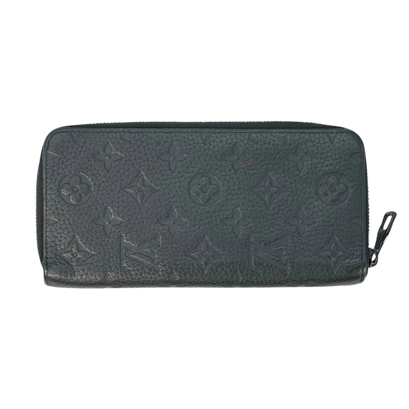 Louis Vuitton Vertical Monogram Taurillon Zippy Long Wallet - Black 