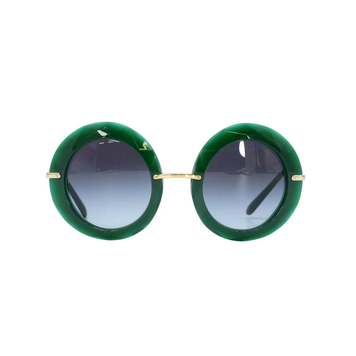 DOLCE &amp; GABBANA Round Sunglasses - Green - 33964 