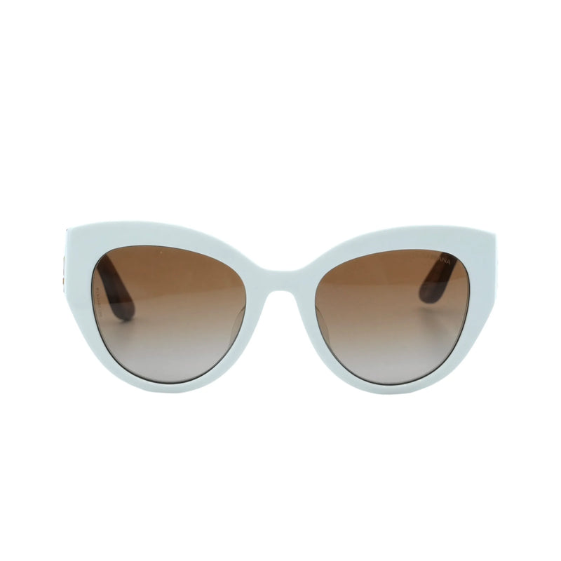 DOLCE &amp; GABBANA White Frame Sunglasses - Multicolor - 35023 