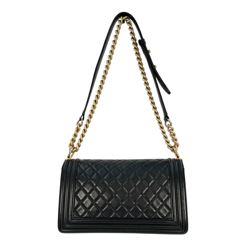 HOLD🔷CHANEL Boy Chanel Hand Bag Shoulder Bag - Black 