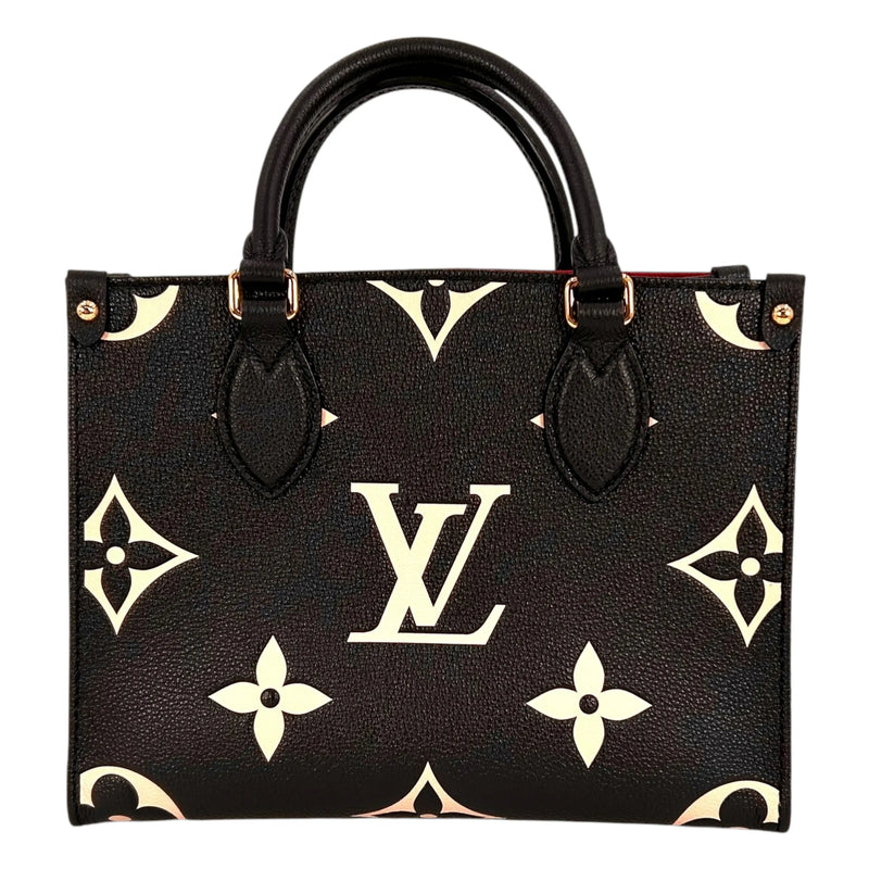 Louis Vuitton Monogram Empreinte On-the-Go PM Handbag/Shoulder Bag - Black 