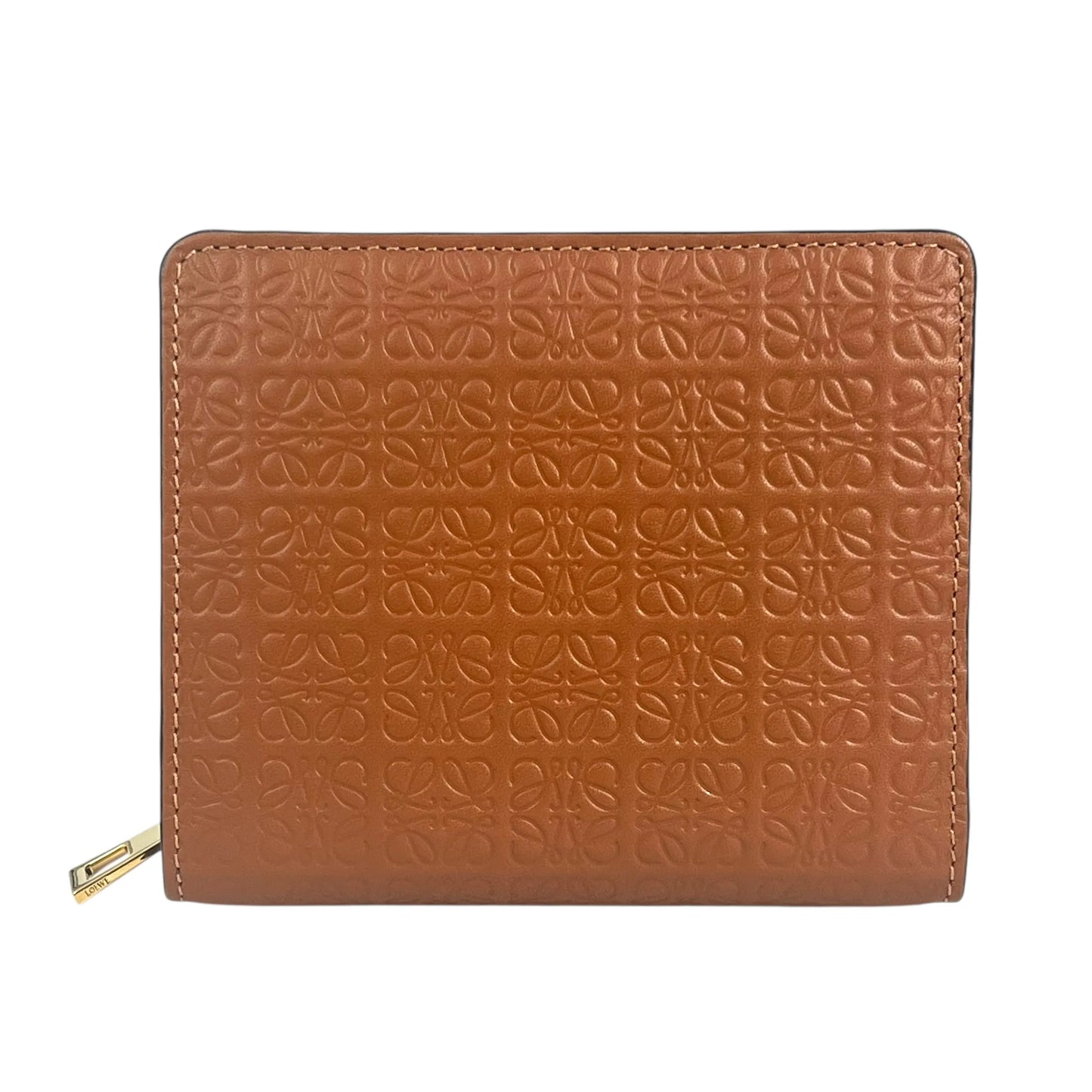 Loewe リピート コンパクトウォレット 二つ折り財布 - ブラウン